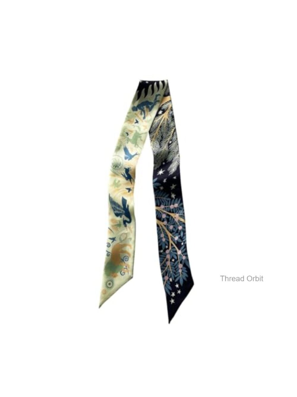 100% Mulberry Silk Neckerchief Hair Tie Handbag Wrap for Women